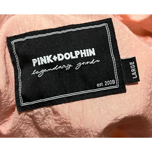 Pink Dolphin Jacket Windbreaker Pullover Mens Large Streetwear Rare Ghost Nylon - Picture 5 of 6